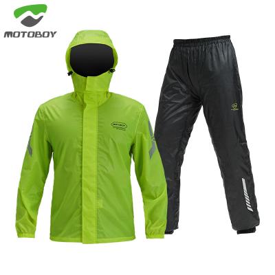 China MOTOBOY Summer Motorcycle Riding Raincoat Suit Waterproof Windproof Black Green Rain Pants Adult Men And Women Slim Thoughtful Clothing for sale