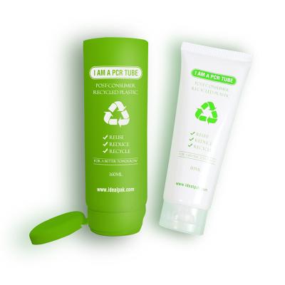 China Idealpak 100% Recyclable Empty Soft Cosmetic Packaging Eco Friendly ACP Plastic Tubes For Eye Cream for sale