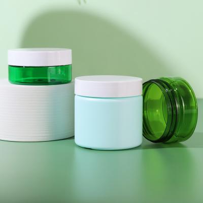 China Idealpak Packaging Factory Cosmetic PET 100% Eco Friendly Empty Plastic Jar Container For Creams for sale