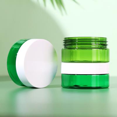 China Idealpak PET Cosmetic Packaging Containers Eco Friendly Recyclable Custom Lotion Cream Plastic Jar for sale