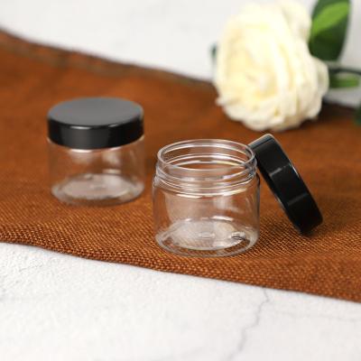 China Idealpak 50ml Plastic Container Cosmetic Clear Frosted Cosmetic Jar For Skin Care Cream for sale