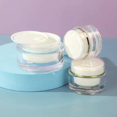 China Idealpak Plastic Cosmetic Container Cheap Price Clear Acrylic Jars Sets Jar For Acrylics for sale