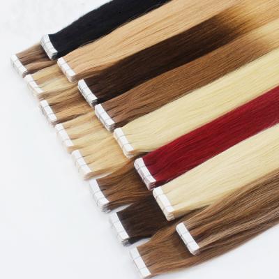 China European Human Virgin Hair Extension Cuticle Aligned Tangle Free 100% Tape Hair Extensions African American 10-36inch Cheap Brazilian Hair Wholesale for sale