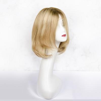 China BOB Jewish Hair Wigs Wavy Silk Top Lace Front Wigs Short Wave Grade Brazilian Virgin Hair for sale