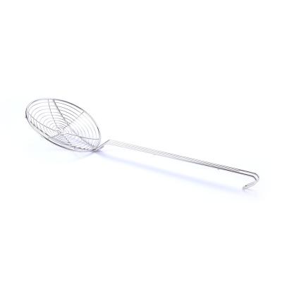 China High Quality Sustainable Stainless Steel Spider Strainer Kitchen Wire Food Cooking Skimmer with Stainless Steel Handle for sale