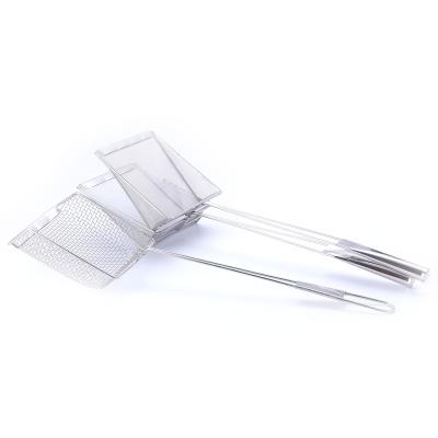 China Sustainable Professional Food Grade Kitchenware Place Skimmer 8 In Mesh Skimmer High Quality For Cooking Tools for sale