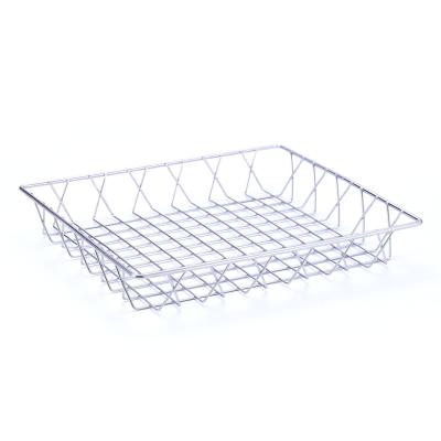 China Best Selling Viable Wholesale Vegetable Iron Wire Basket Kitchen Rectangular Fruit Basket for sale