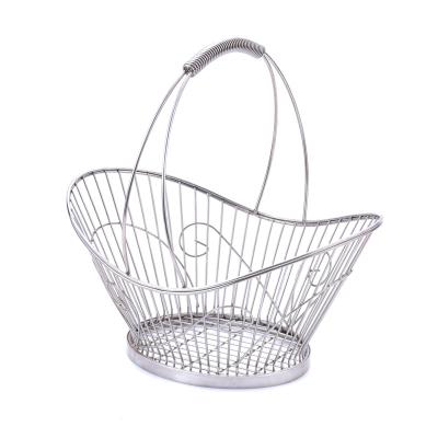 China Simple Modern Viable Handle Basket Style Fruit Basket Fruit Decorations Fruit Storage Basket for sale