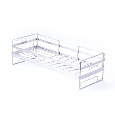 China Sustainable Kitchen 1tier Stainless Steel Wall Mounted Dish Drying Rack Dish Rack Dish Drainer Rack for sale