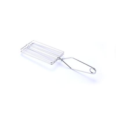 China Best Selling Easily Cleaned High Quality Stainless Steel BBQ Grill Clip Cooking Tools Fish Grill Net Clip for sale