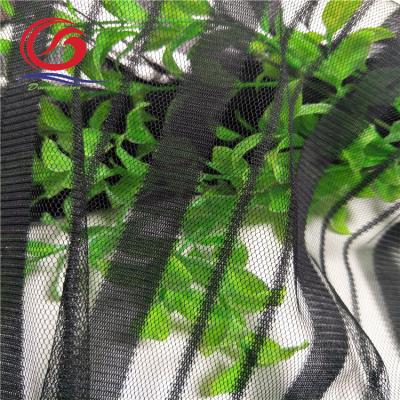 China 2021 Hot Sale Black Mesh Fabric Shrink-Resistant With Striped for sale