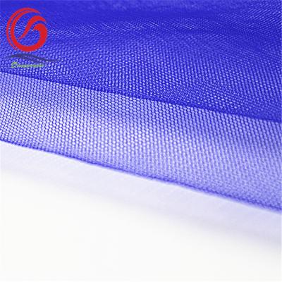 China 2021 Viable Bright Blue 30D Nylon Mesh Fabric For Wedding Fabrics for sale