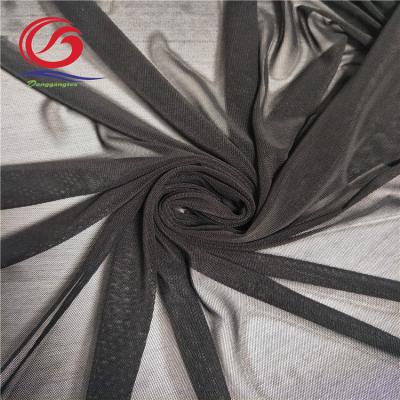 China Simple Wholesale Custom Stretch Black Mesh Nylon Spandex Fabric for sale