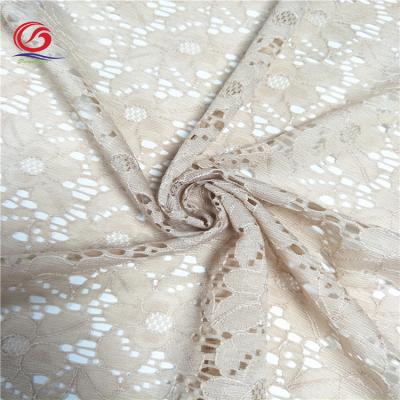 China New DongGang 2021 Viable Jacquard Nylon Lace Fabric For Dress for sale