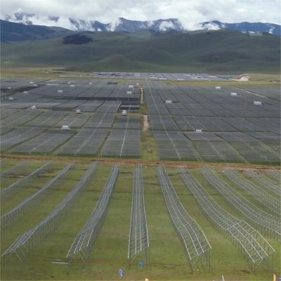 China GQ-F Sistema de montaje fijo de acero Agro fotovoltaico soporte fotovoltaico para montaña, estanques de peces, granjas en venta