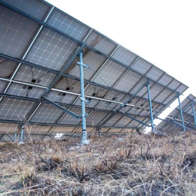 China GQ-F Steel Fixed Mountain PV Mount Hot Dipped Galvanized And Al-Mg-Zn Plated for sale