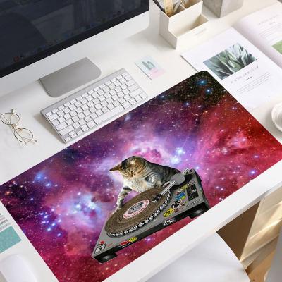 China Anti-Slip Cute Radiation Protection Galaxy Cat Mouse Pad Gaming Mouse Pad for sale