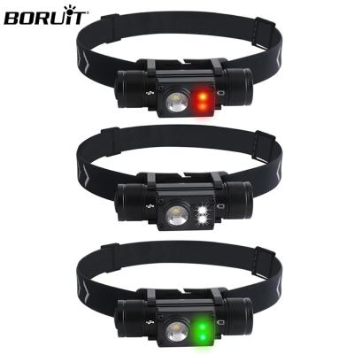 China BORUiT Hign Power 18650 Battery LED Headlight L2 1000lumens Outdoor Waterproof Camping Headlamp for sale