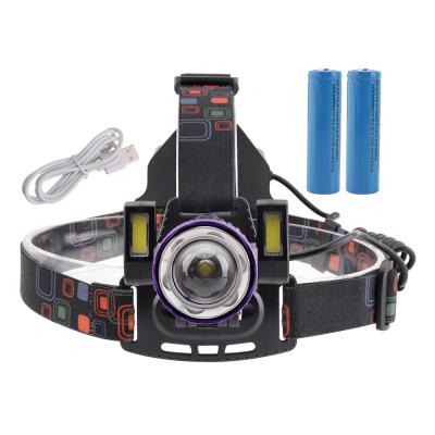 China Camping 1300 Lumen LED Head Lamp COB Adjustable Focusing Headlamp for sale