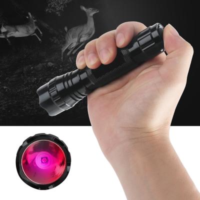 China Custom Logo Camping Aluminum Zoom Led Torch Flashlight Outdoor Infrared Hunting Flashlight for sale