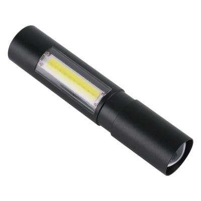 China BORUiT Factory XPE COB LED Zoom Flashlight Small USB LED Working Flashlight Camping Rechargeable Torch Built-in Auminum Battery for sale