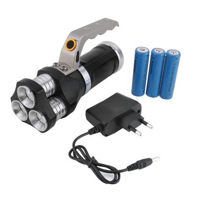 China 3T6 Lumen 3T6 High Power 4000 Lumen Flashlight Flashlight DC Port Rechargeable Handheld Flashlight for sale