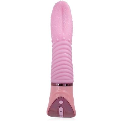 China 10 Vibration Frequency Sex Toys Electric Heating Tongue Licking Vagina Pussy Ciltor Vibrator Stimulate for sale