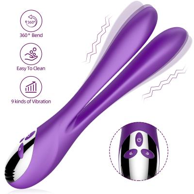 China Vibration +360′ of 9 modes; ° Bending+seamless structure silicon vibrator silicone G-spot bending sex toys silicone girl Vaginal G-spot Cat Rabbit Vibrator Ciltor Stimulate for sale