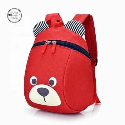 China Custom High Quality 3D Cartoon Everreal Anti-lost School Backpack Kindergarten BookBag Kids Girls Toddler Preschool Backpack With Leash for sale