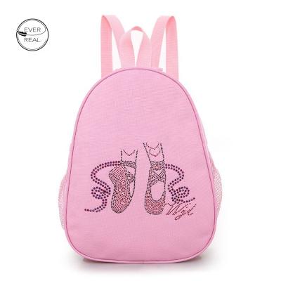 China Other Everreal Hot Sale Pink Girls Dance Bags With Logo Professional Kids Ballet Bag Backpack for sale