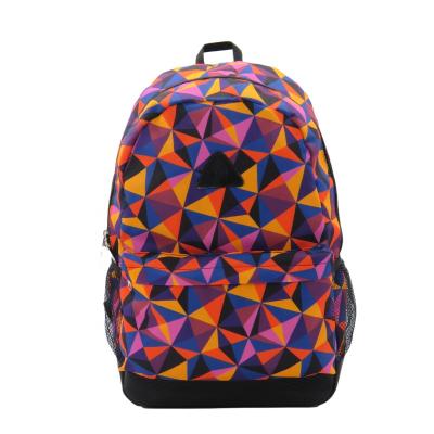 China Large Capacity Everreal Outdoor Geometric Pink Orange Backpacks Travel Laptop Daypack School Bags For Teens Men Women for sale