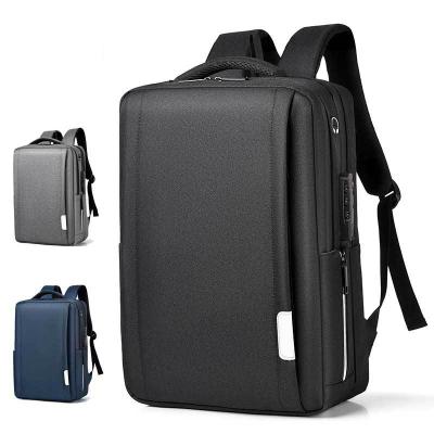 China With USB Custom Laptop Backpack Water Resistant Travel Anti-theft Business Bag with USB Charging Port and Lock for sale