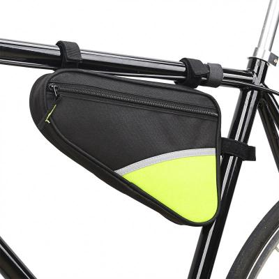 China Custom Bicycle Triangle Bag Logo Bicycle Bike Storage Bag Triangle Saddle Frame View Pouch for Recycling for sale