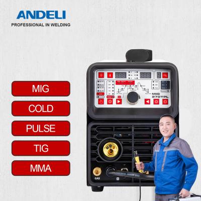 China ANDELI multifunctional MIG-270TPL MIG/TIG pulse/MMA/Cold welding multifunctional welder 4 in 1 intelligent multifunctional welding machine for sale