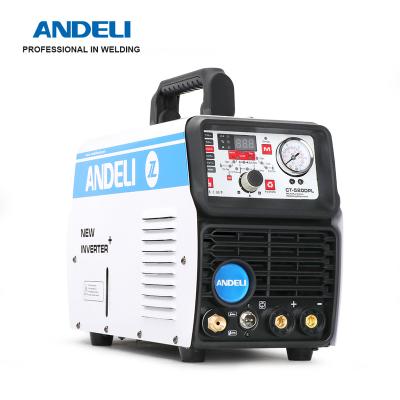 China Building Material Stores ANDELI CT-520DPL Multifunctional Welding Machine 5 in 1 with CUT/MMA/COLD/PULSE/TIG Welding machine for sale