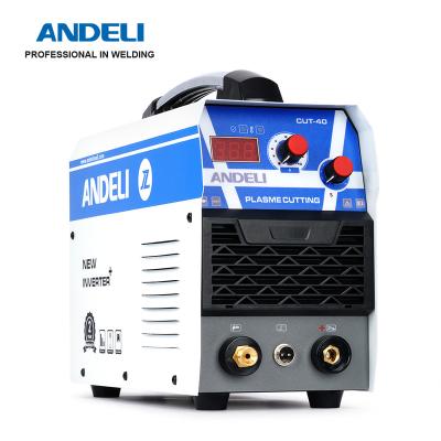 China Building material shops ANDELI Plasma Cutter CUT-40 HF Air Plasma Cutting Machine DC Inverter Digital Display IGBT Portable Metal Cutting Tool for sale