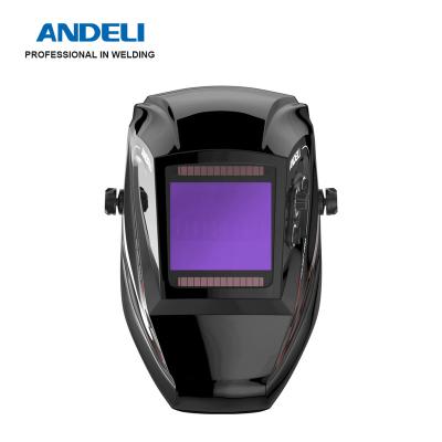 China ANDELI ADL-ME980H Mask DIN16 CAT MIG Muttahida Majlis-e-Amal Automatic Welding Mask/Helmet/Cap/Lens For Welding Machine 30 x 26x 26 cm for sale