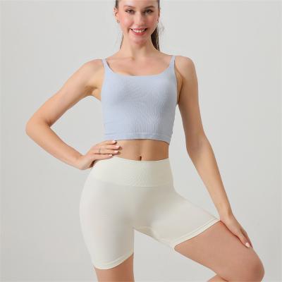 China Breathable 2023 Seamless Running Workout Gym Shorts Butt Scrunch Fitness Yoga Wear High Waist Shorts Workout Yoga shorts for women for sale