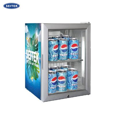 China High Quality Hot Selling 20L Single-Temperature Beverage Display Cooler For Drinks And Beer With Led Light for sale