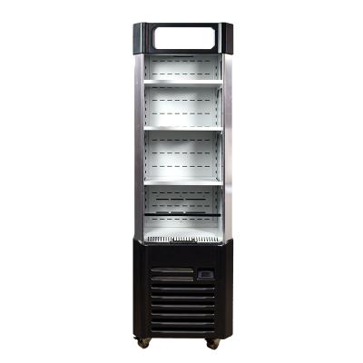 China Upright Commercial Cooler Display Refrigerator Store Showcase Single-temperature Beverage Beverage Beverage Cold Open Air Cooler for sale