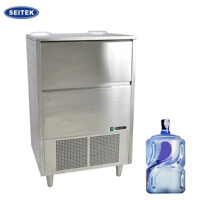 China Professional hotel OEM stainless steel with barreled water ice machine cube maker ZBPT90 for hotel for sale