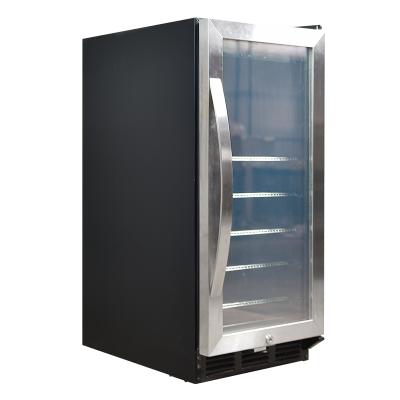 China Built-in hotel wine cooler and beer cooler refrigerator for hotel or home with LED light for sale