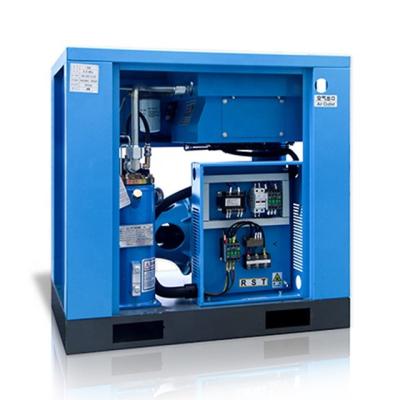 China Portable OIL-LESS Integrated Twin Rotary Air Dry Screw Compressor for sale