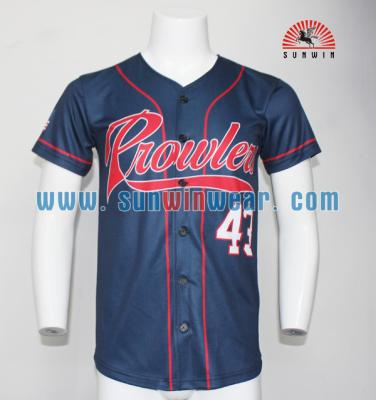 China Custom Antibacterial You Own Design Sublimation Digital Print Stitched Baseball Uniform Team Tank Top for sale