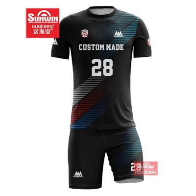 China Anti-pilling best custom design polyester sublimation soccer football uniforms OEM wholesale price football uniform for sale