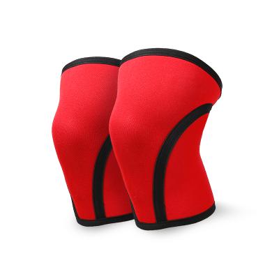 China Weightlifting Neoprene Knee Support 7mm Neoprene Knee Sleeve Compression Soft Knee Support for sale