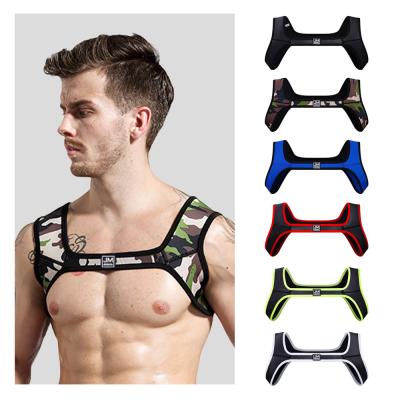 China HJ-706#factory Comfortable Custom Logo Mens Shoulder Harness For Stretch Shoulder Protector Guard Training Support for sale