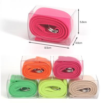 China High Quality Custom Made Goods Yoga Strap Bodybuilding Gym Fitness Bodybuilding Organic Cotton Yoga Strap for sale