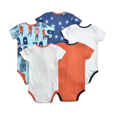 China 5-Pack Long Sleeve Long Sleeve Ribbed Baby Boy Girls Onesie Jumpsuit Rompers for sale