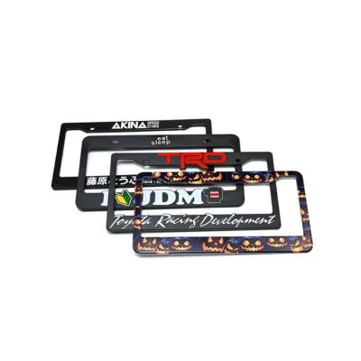 China UV Resistant Hot selling Wholesale Personalized Car Number License Plate Frame Custom License Frames for sale